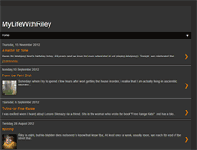 Tablet Screenshot of mlwr-mylifewithriley.blogspot.com
