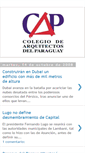 Mobile Screenshot of colegiodearquitectosdelparaguay.blogspot.com