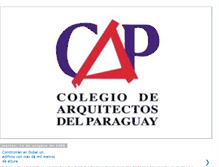 Tablet Screenshot of colegiodearquitectosdelparaguay.blogspot.com