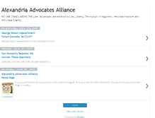 Tablet Screenshot of alexandriaadvocatesalliance.blogspot.com