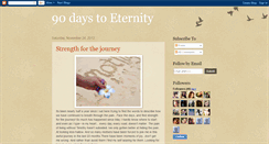 Desktop Screenshot of 90daystoeternity.blogspot.com