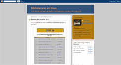 Desktop Screenshot of bibliotecarioenlinea.blogspot.com