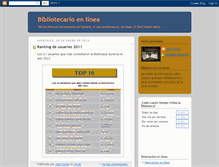 Tablet Screenshot of bibliotecarioenlinea.blogspot.com