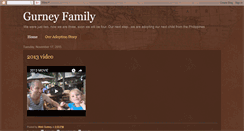 Desktop Screenshot of familygurney.blogspot.com