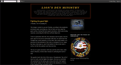 Desktop Screenshot of lionsdenministry.blogspot.com