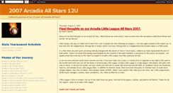 Desktop Screenshot of 2007arcadiaallstars12u.blogspot.com
