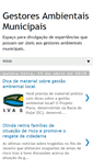 Mobile Screenshot of gestoresambientaismunicipais.blogspot.com