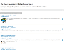 Tablet Screenshot of gestoresambientaismunicipais.blogspot.com