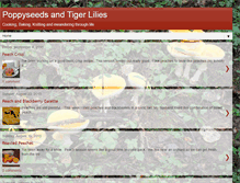 Tablet Screenshot of poppyseedsandtigerlilies.blogspot.com