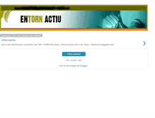 Tablet Screenshot of entornactiu.blogspot.com