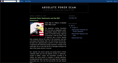 Desktop Screenshot of absolutepokerscam.blogspot.com