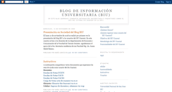 Desktop Screenshot of bloginformacionuniversitaria.blogspot.com