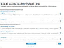 Tablet Screenshot of bloginformacionuniversitaria.blogspot.com