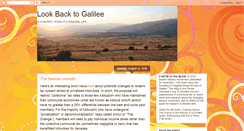 Desktop Screenshot of lookbacktogalilee.blogspot.com