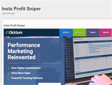 Tablet Screenshot of insta-profit-sniper.blogspot.com