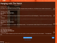 Tablet Screenshot of hangingwiththehatch.blogspot.com