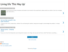 Tablet Screenshot of lifeisthiswayup.blogspot.com