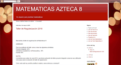 Desktop Screenshot of matematicasazteca8.blogspot.com