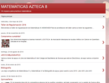 Tablet Screenshot of matematicasazteca8.blogspot.com