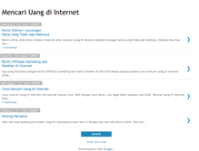 Tablet Screenshot of bisnis-online-mencari-uang-internet.blogspot.com