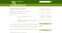 Desktop Screenshot of generacgenerator.blogspot.com