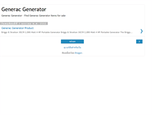 Tablet Screenshot of generacgenerator.blogspot.com