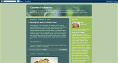 Desktop Screenshot of chipmanfoundation.blogspot.com