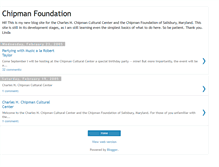 Tablet Screenshot of chipmanfoundation.blogspot.com