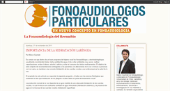 Desktop Screenshot of fonoaudiologosparticulares.blogspot.com