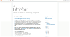 Desktop Screenshot of littlefair-communications.blogspot.com