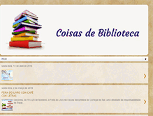 Tablet Screenshot of coisasdebiblioteca.blogspot.com