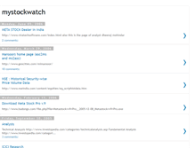 Tablet Screenshot of mystockwatch.blogspot.com