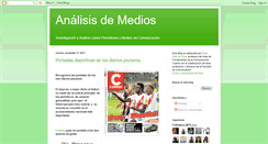 Desktop Screenshot of analisisdemedios.blogspot.com