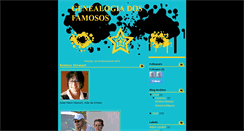 Desktop Screenshot of genealogiadosfamosos.blogspot.com