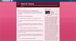 Desktop Screenshot of deardrtammy.blogspot.com