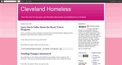 Desktop Screenshot of clevelandhomeless.blogspot.com