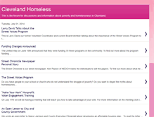 Tablet Screenshot of clevelandhomeless.blogspot.com