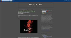 Desktop Screenshot of matthew-last.blogspot.com