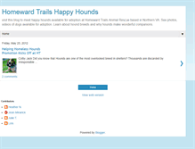 Tablet Screenshot of homewardtrailshappyhounds.blogspot.com