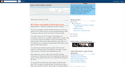 Desktop Screenshot of injuryinformationcenter.blogspot.com