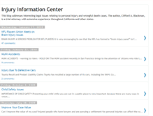 Tablet Screenshot of injuryinformationcenter.blogspot.com