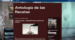 Desktop Screenshot of antologiadelasrecetas.blogspot.com