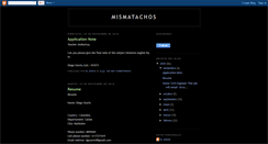 Desktop Screenshot of mismatachos.blogspot.com