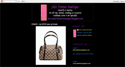 Desktop Screenshot of jolie-femme-boutique.blogspot.com