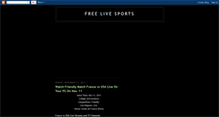 Desktop Screenshot of freelivesports4all.blogspot.com
