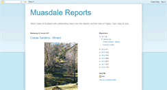 Desktop Screenshot of muasdalereports.blogspot.com