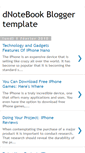 Mobile Screenshot of dnotebook-blogger-template.blogspot.com