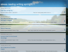 Tablet Screenshot of alessareadingwritingspring2011.blogspot.com