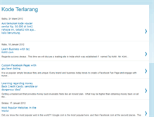 Tablet Screenshot of kodeterlarang.blogspot.com