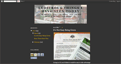Desktop Screenshot of ludicrousthings.blogspot.com